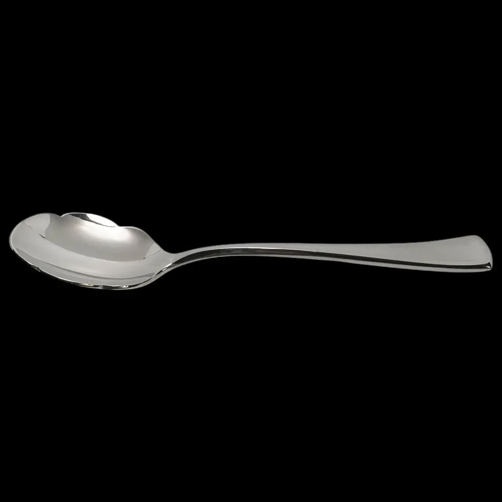 Gorham Stephanie Frosted Sugar Shell Spoon 18/8 Stainless Steel‎ Vintage RARE